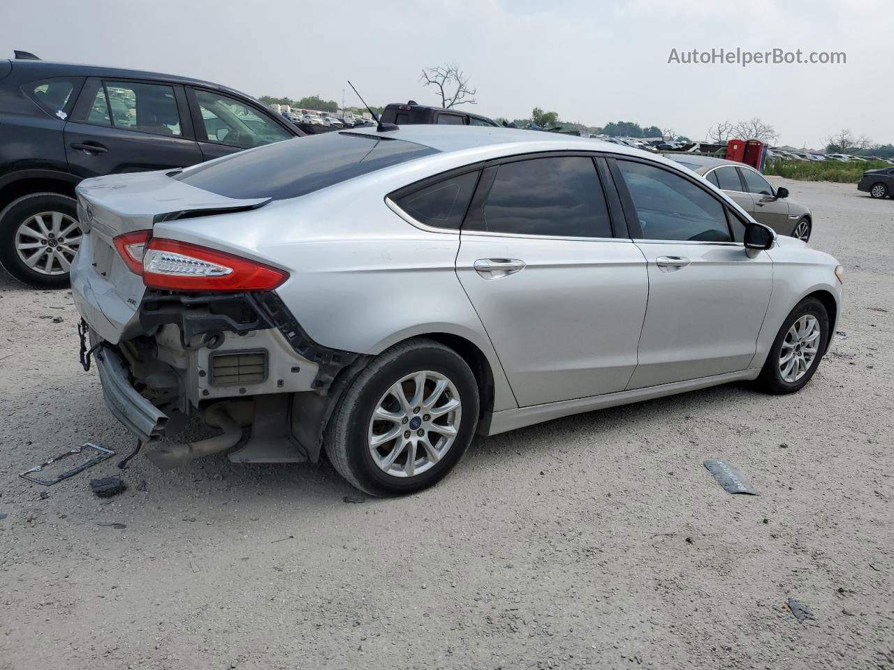 2014 Ford Fusion Se Silver vin: 3FA6P0H73ER149264