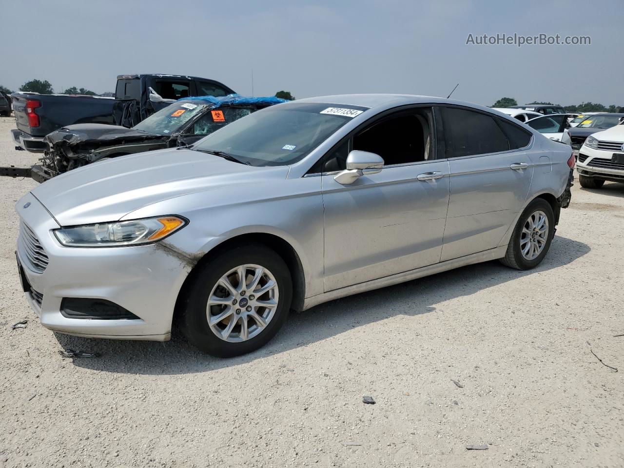 2014 Ford Fusion Se Silver vin: 3FA6P0H73ER149264