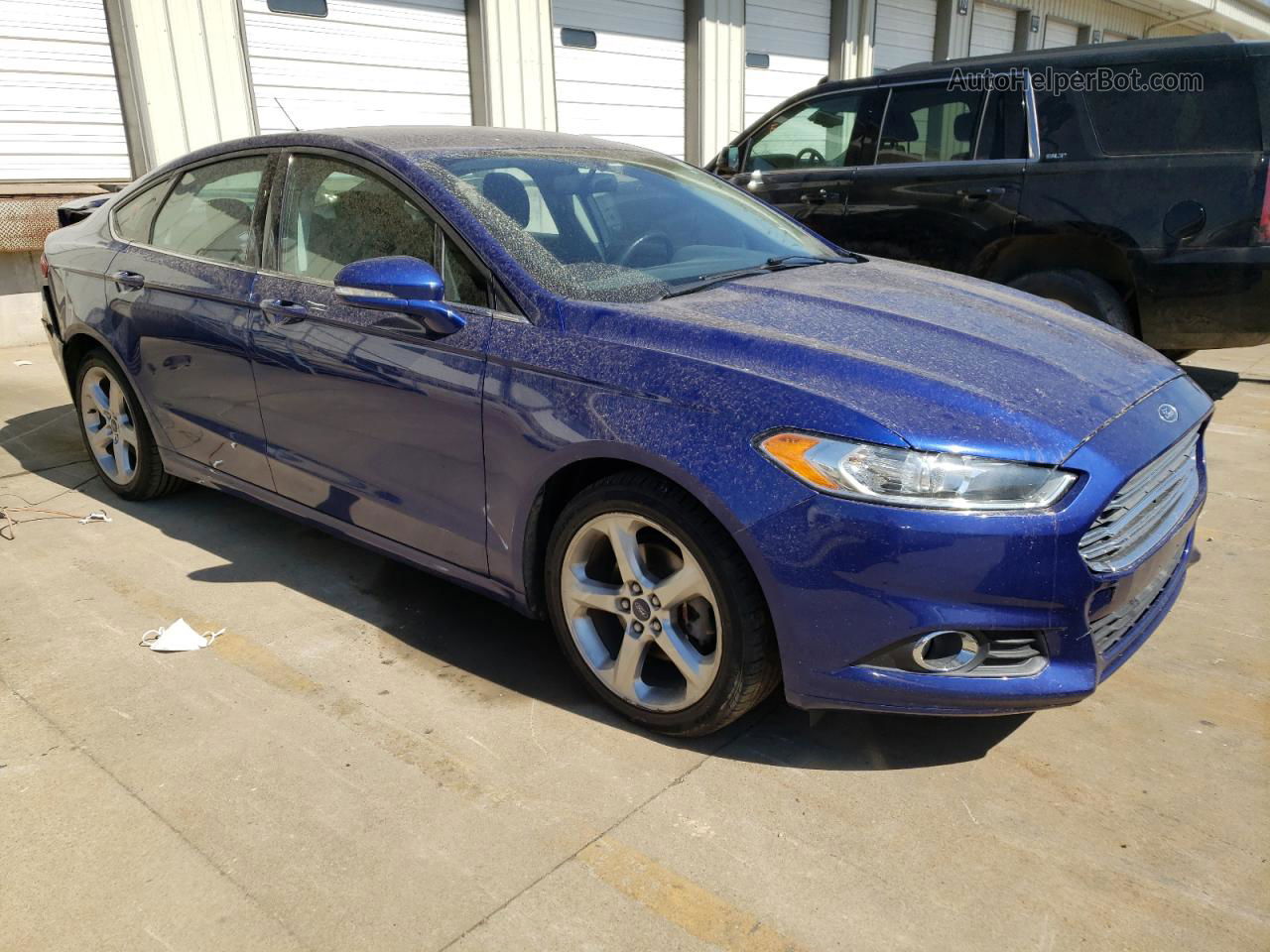 2014 Ford Fusion Se Синий vin: 3FA6P0H73ER192745