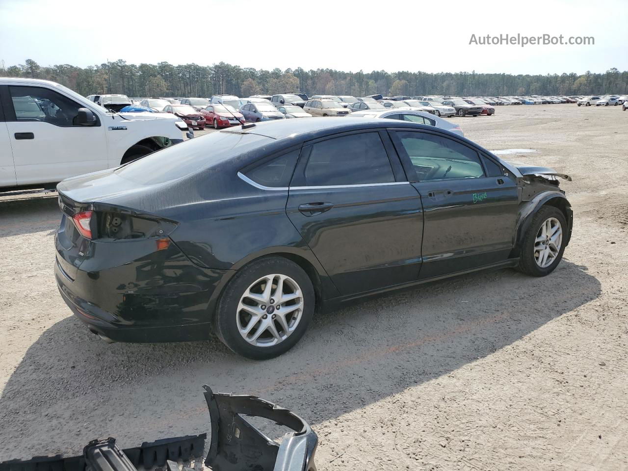 2014 Ford Fusion Se Black vin: 3FA6P0H73ER221466