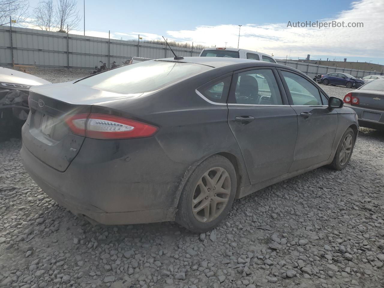 2014 Ford Fusion Se Черный vin: 3FA6P0H73ER262812