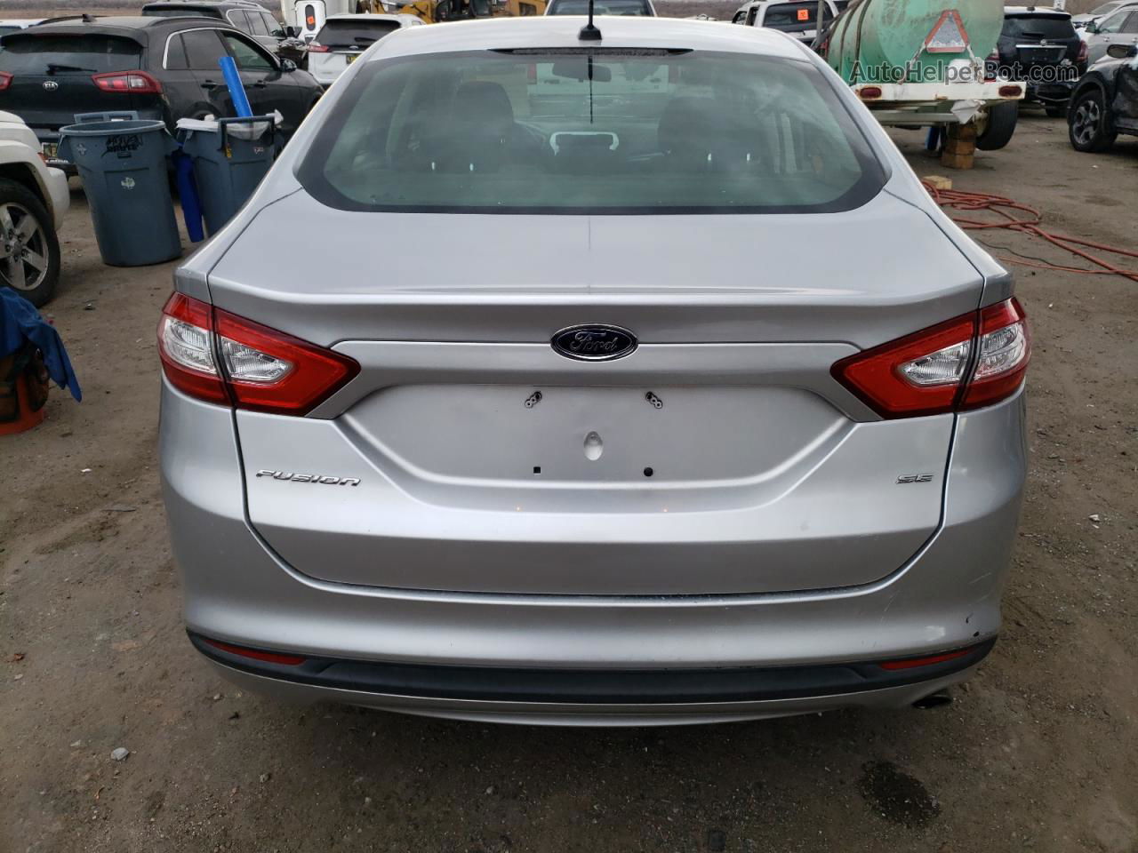 2014 Ford Fusion Se Silver vin: 3FA6P0H73ER291680