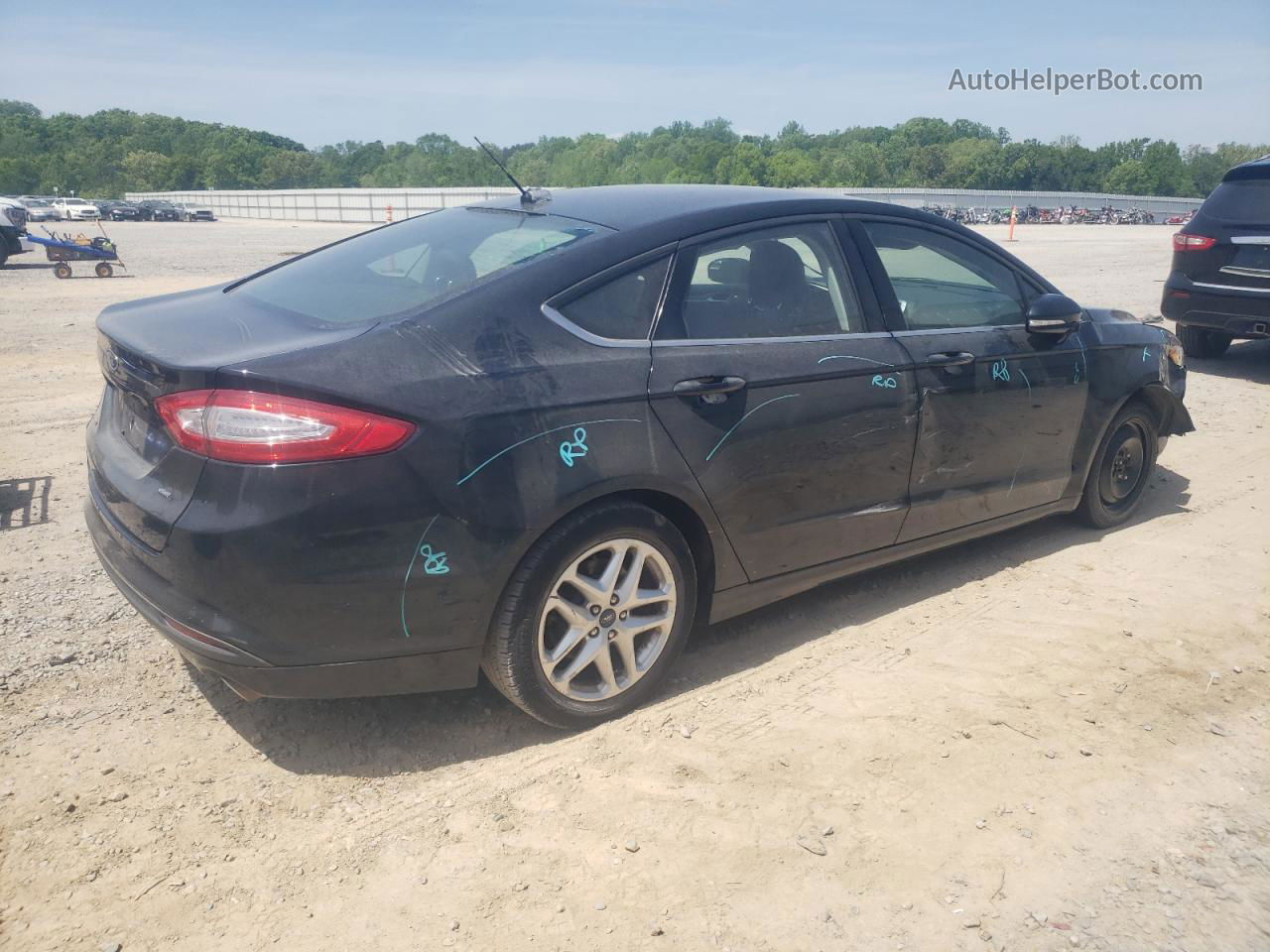 2014 Ford Fusion Se Black vin: 3FA6P0H73ER326976