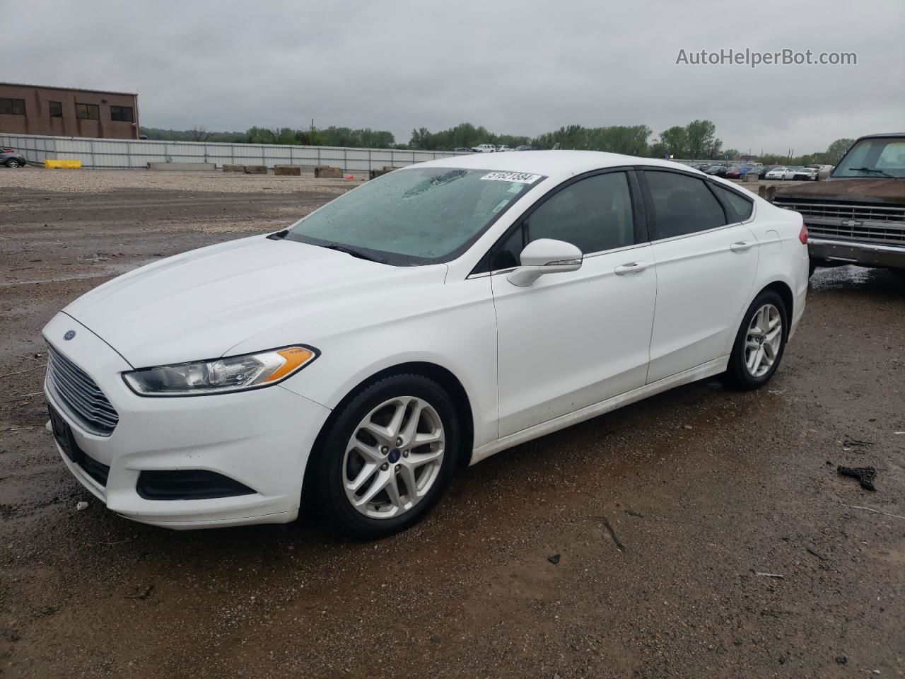 2014 Ford Fusion Se White vin: 3FA6P0H73ER377622