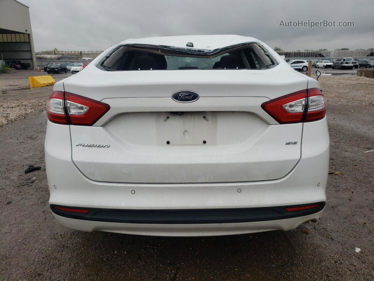 2014 Ford Fusion Se Белый vin: 3FA6P0H73ER377622