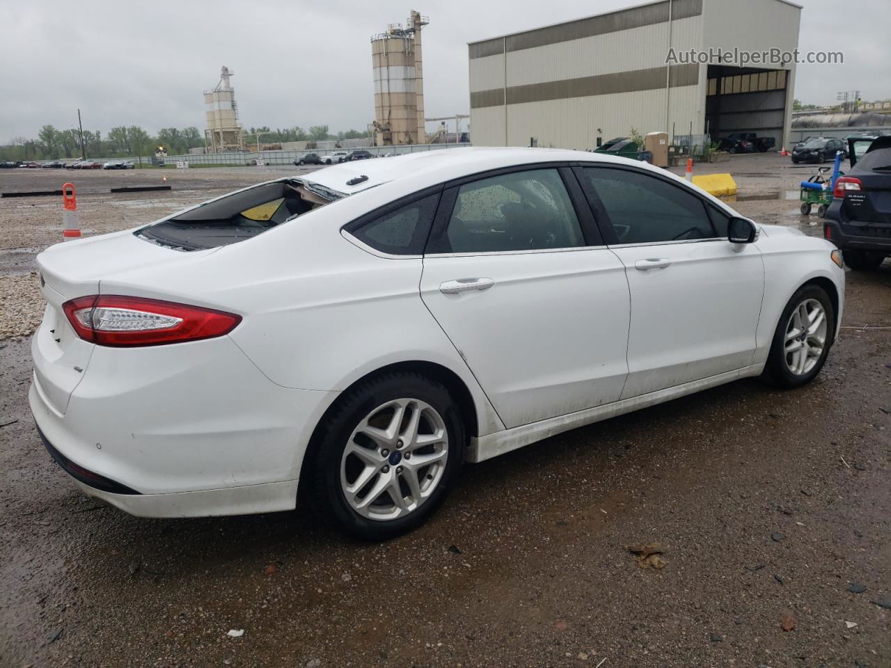 2014 Ford Fusion Se White vin: 3FA6P0H73ER377622