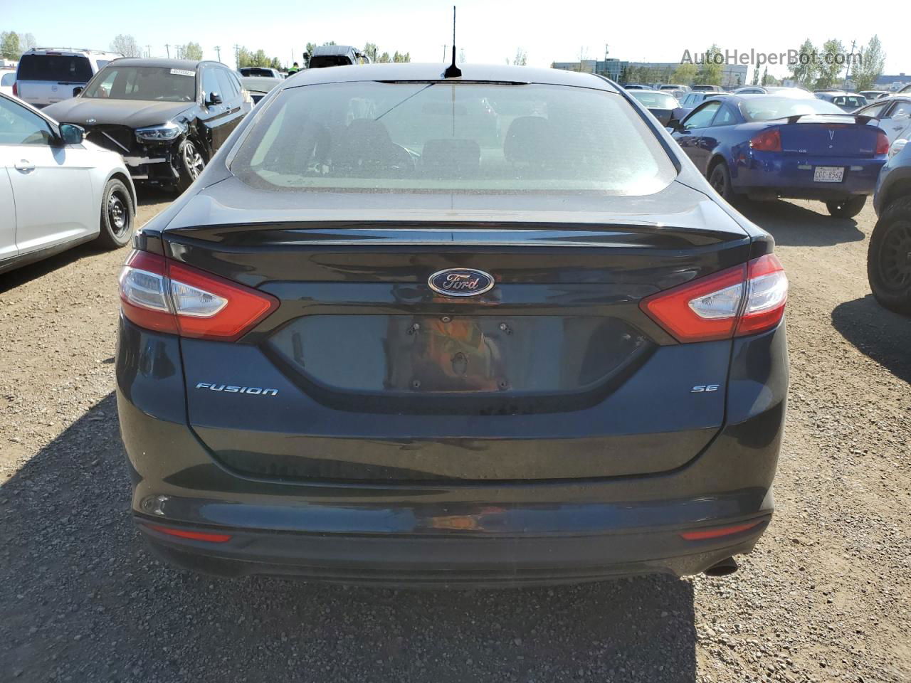 2014 Ford Fusion Se Черный vin: 3FA6P0H73ER384067