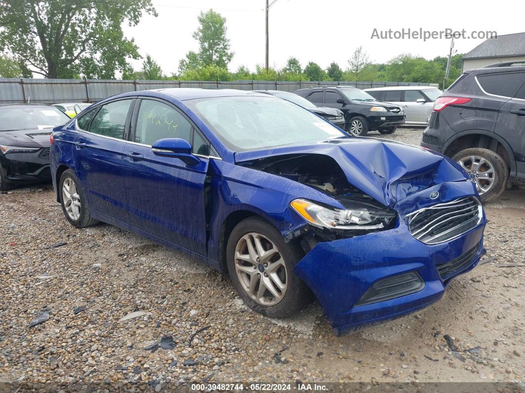 2015 Ford Fusion Se Blue vin: 3FA6P0H73FR118002