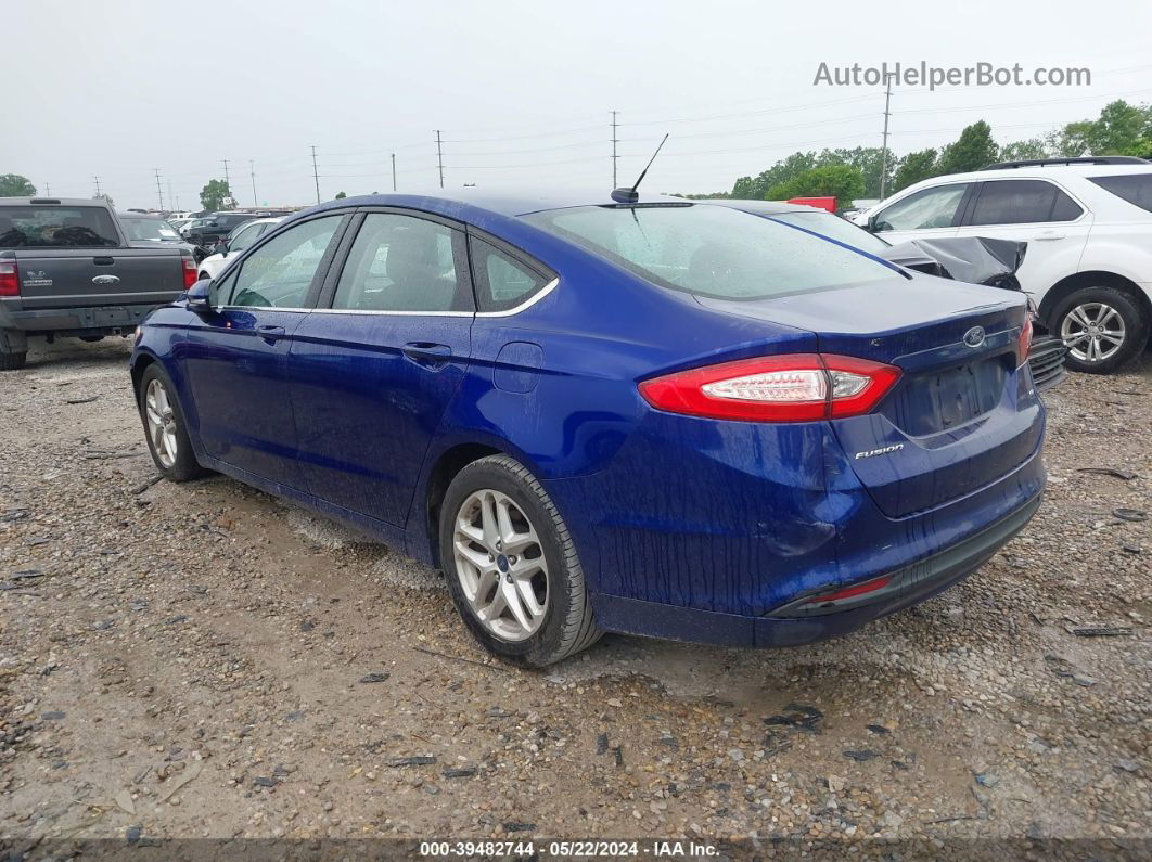 2015 Ford Fusion Se Blue vin: 3FA6P0H73FR118002