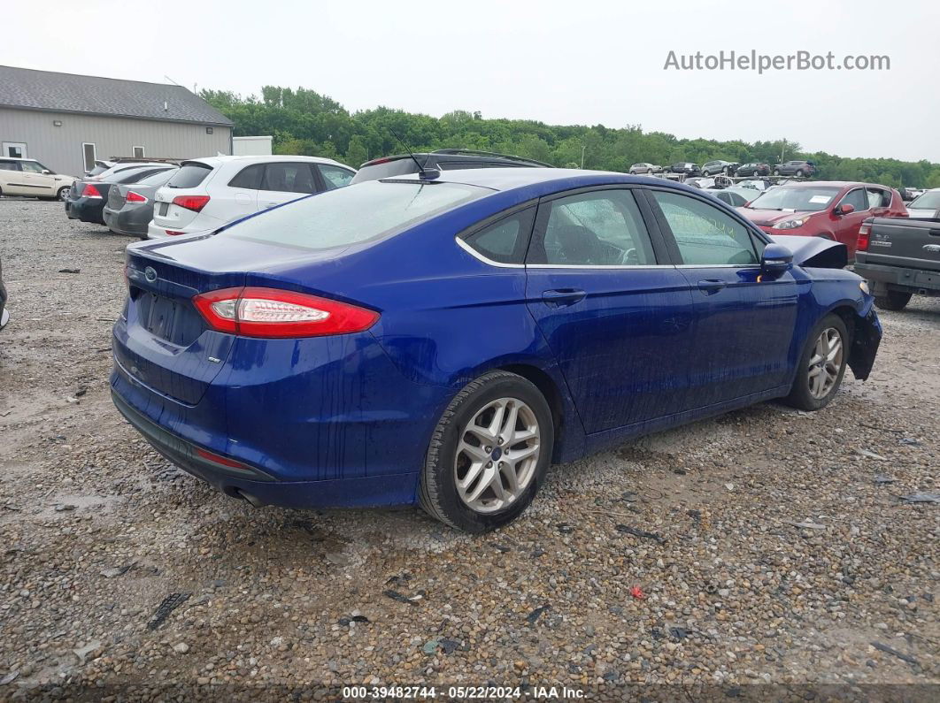 2015 Ford Fusion Se Blue vin: 3FA6P0H73FR118002