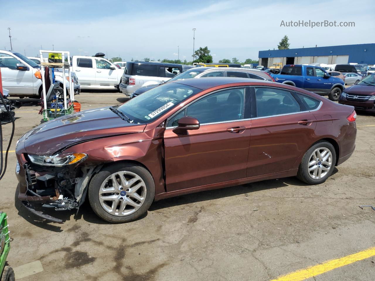 2015 Ford Fusion Se Burgundy vin: 3FA6P0H73FR159312