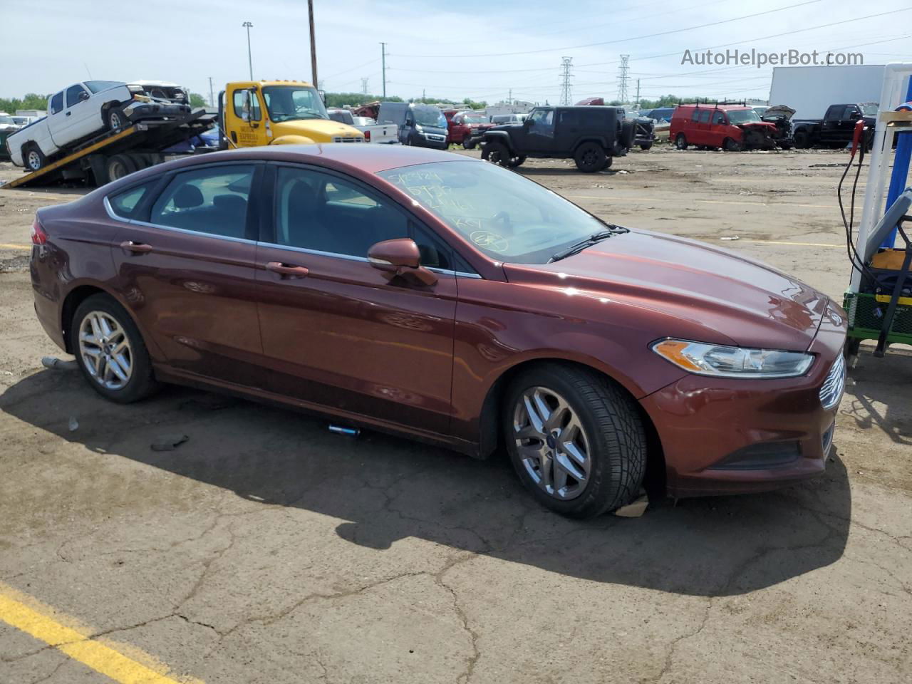 2015 Ford Fusion Se Бордовый vin: 3FA6P0H73FR159312