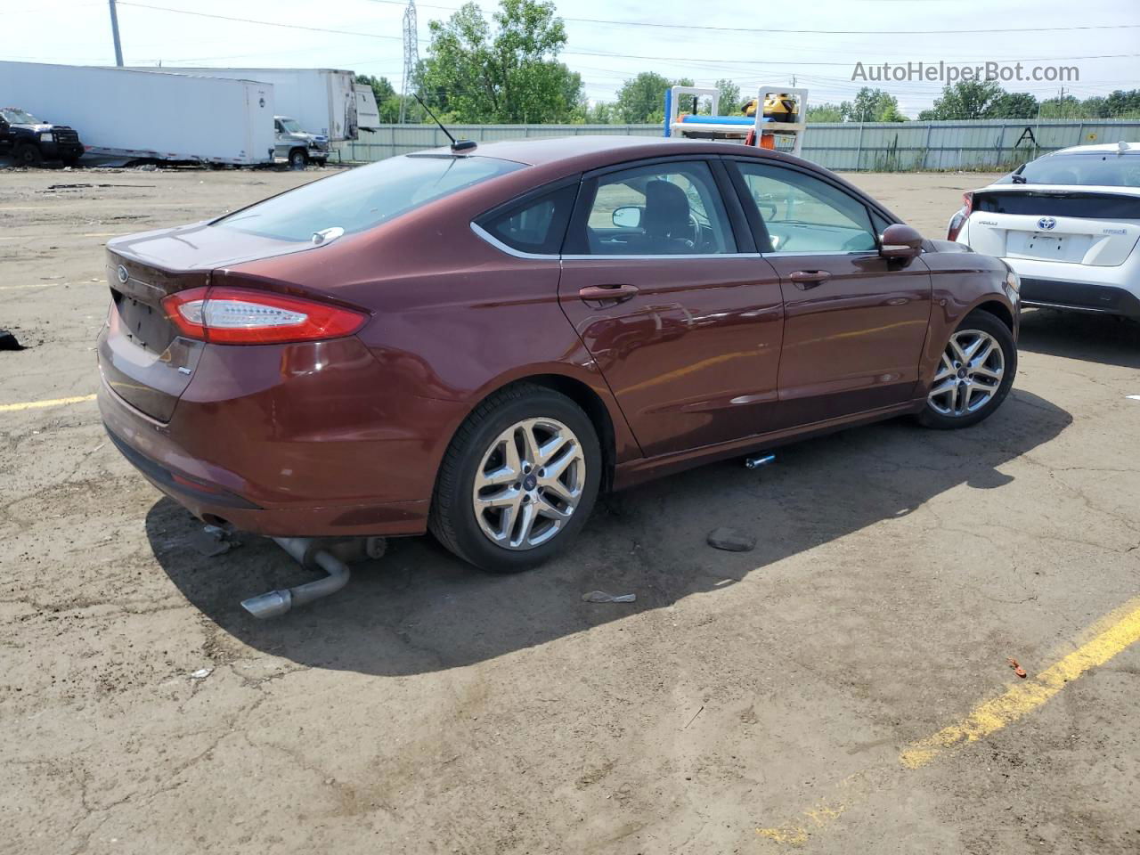 2015 Ford Fusion Se Бордовый vin: 3FA6P0H73FR159312