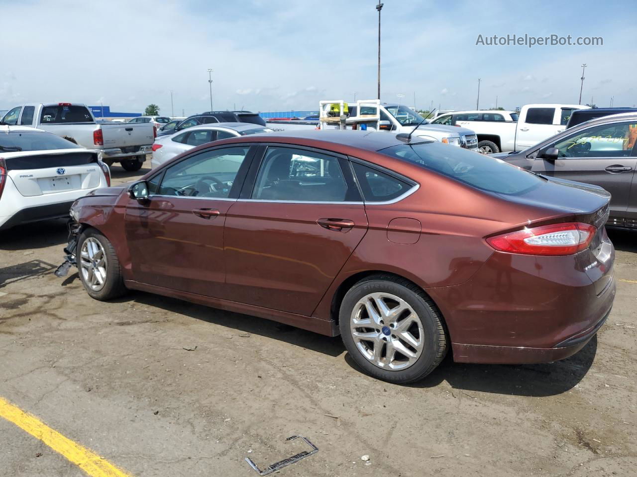 2015 Ford Fusion Se Burgundy vin: 3FA6P0H73FR159312