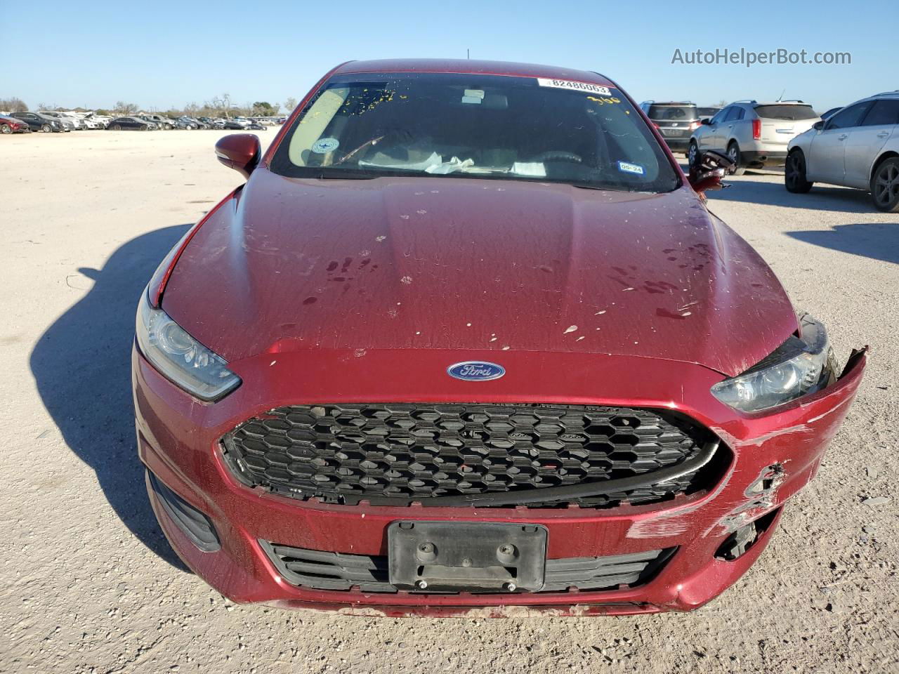 2015 Ford Fusion Se Burgundy vin: 3FA6P0H73FR194013