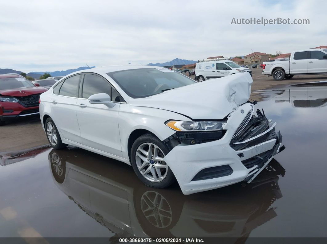 2015 Ford Fusion Se White vin: 3FA6P0H73FR196439