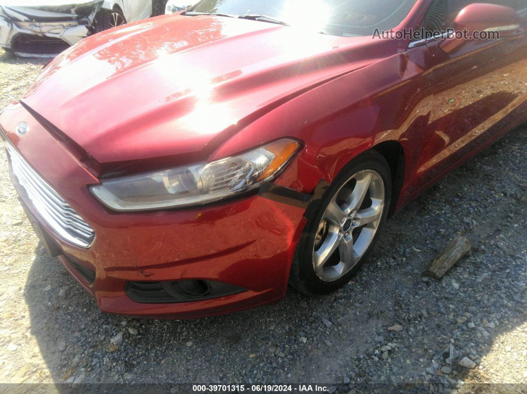 2015 Ford Fusion Se Red vin: 3FA6P0H73FR275285