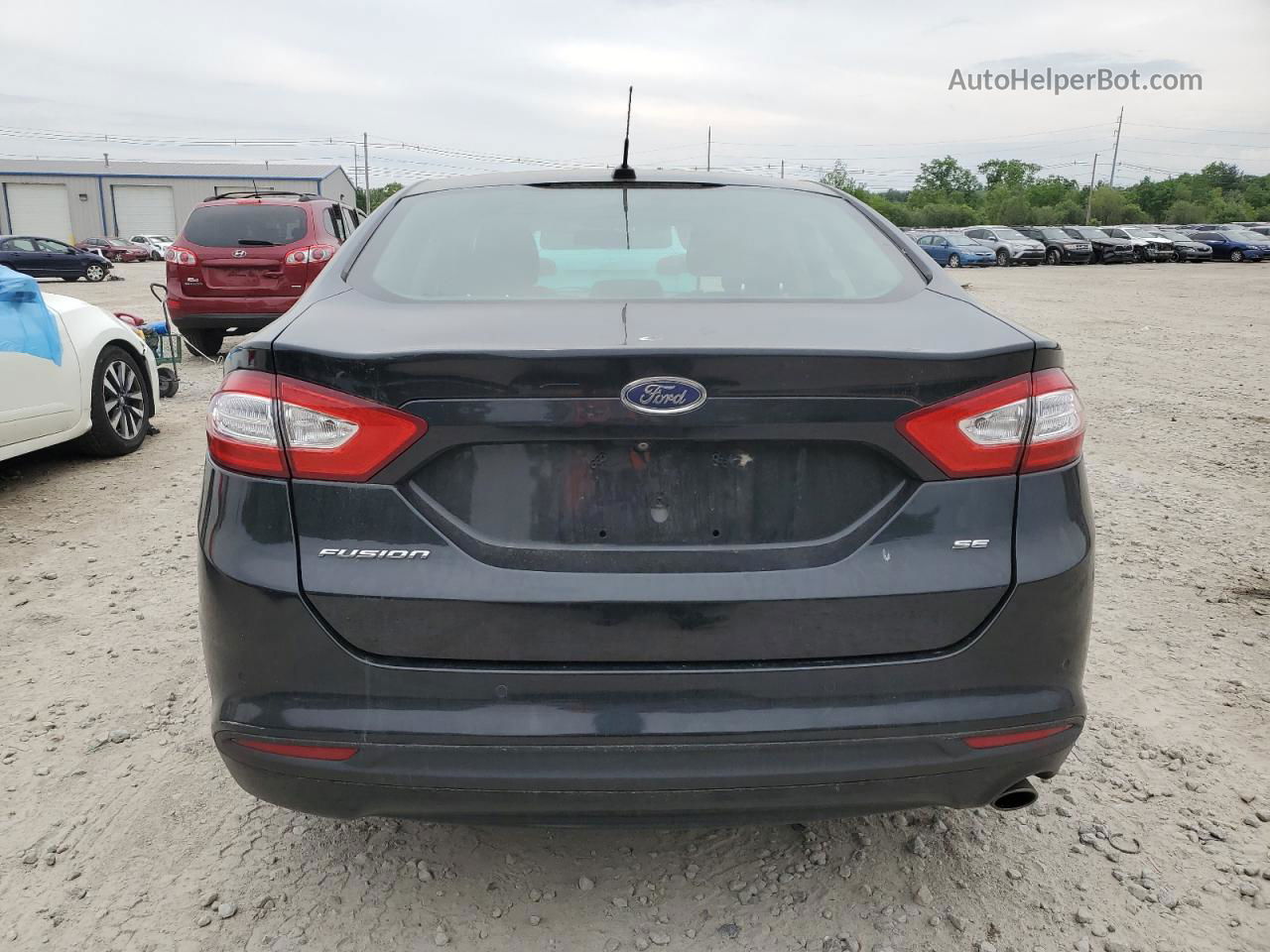 2015 Ford Fusion Se Black vin: 3FA6P0H73FR287050