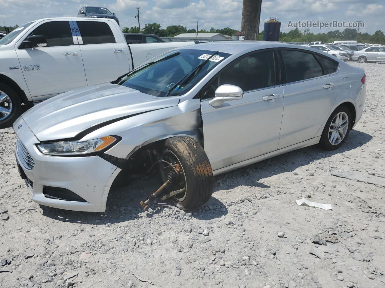 2015 Ford Fusion Se Silver vin: 3FA6P0H73FR302503