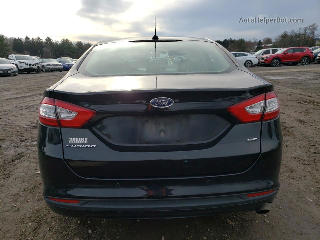 2016 Ford Fusion Se Black vin: 3FA6P0H73GR102707