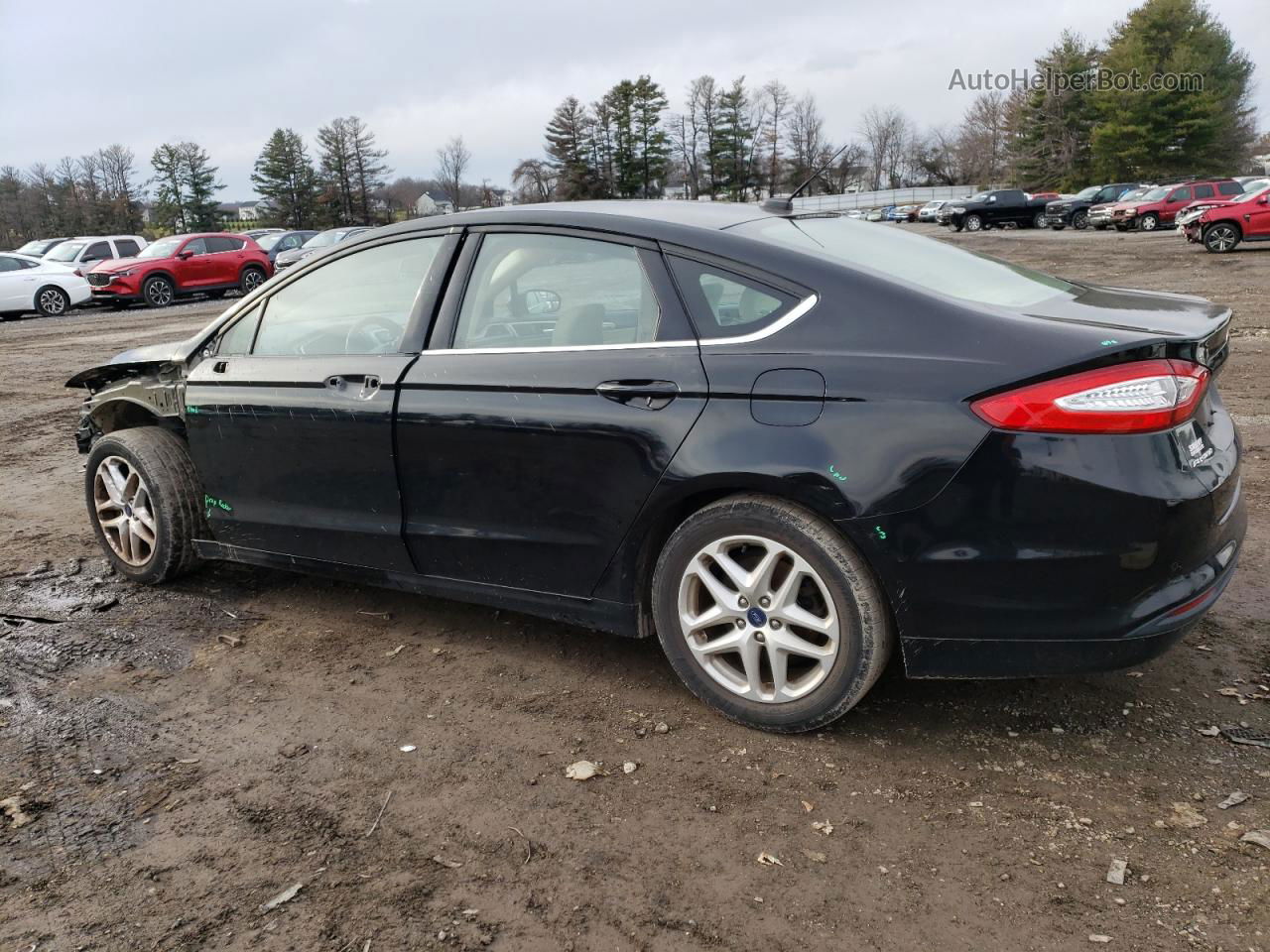 2016 Ford Fusion Se Black vin: 3FA6P0H73GR102707