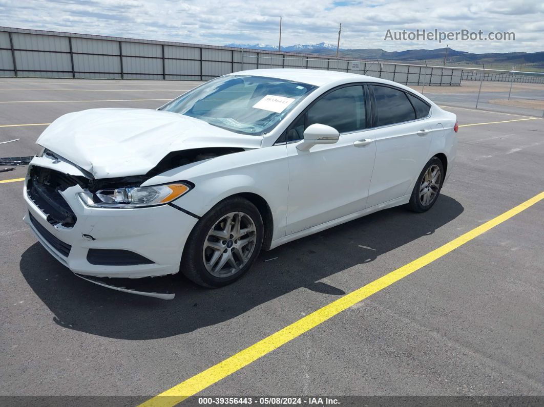 2016 Ford Fusion Se White vin: 3FA6P0H73GR117790