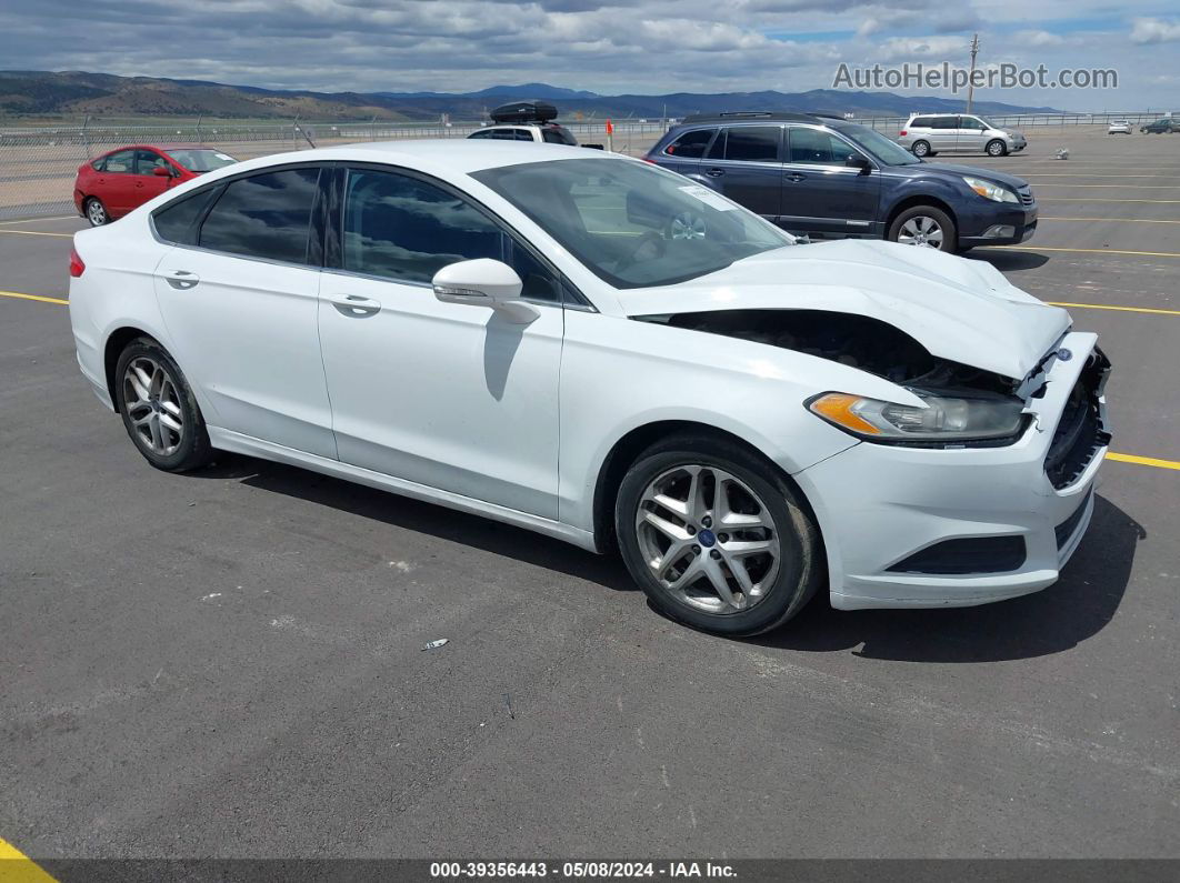 2016 Ford Fusion Se White vin: 3FA6P0H73GR117790