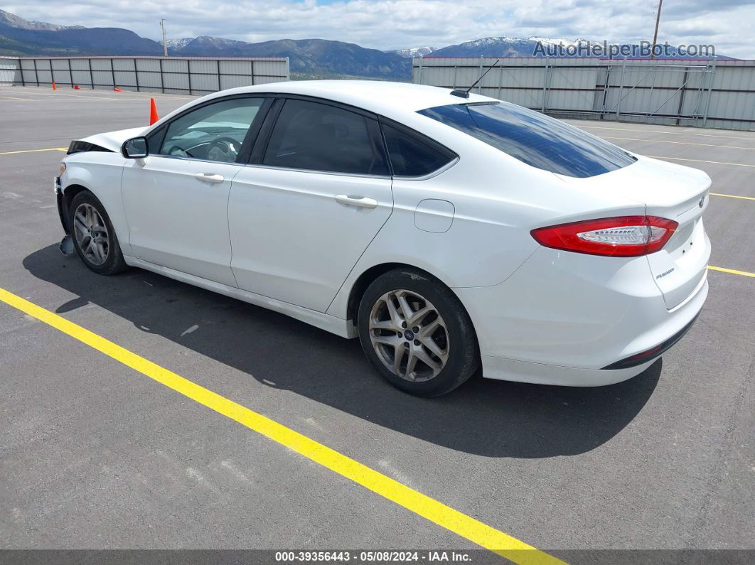 2016 Ford Fusion Se White vin: 3FA6P0H73GR117790