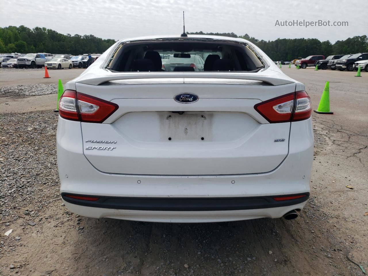 2016 Ford Fusion Se White vin: 3FA6P0H73GR177794