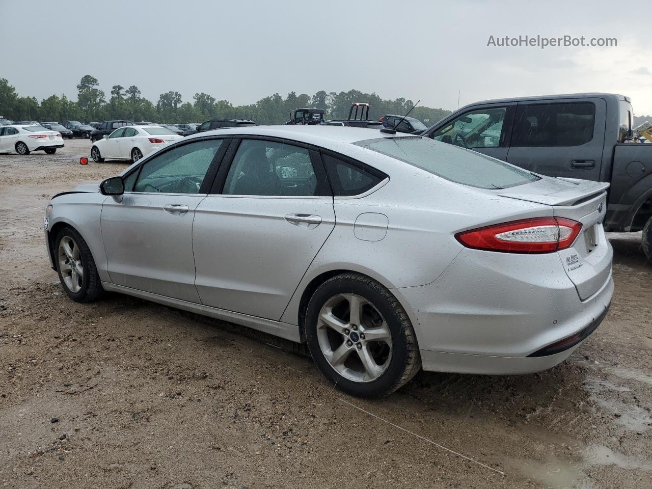 2016 Ford Fusion Se Silver vin: 3FA6P0H73GR264207