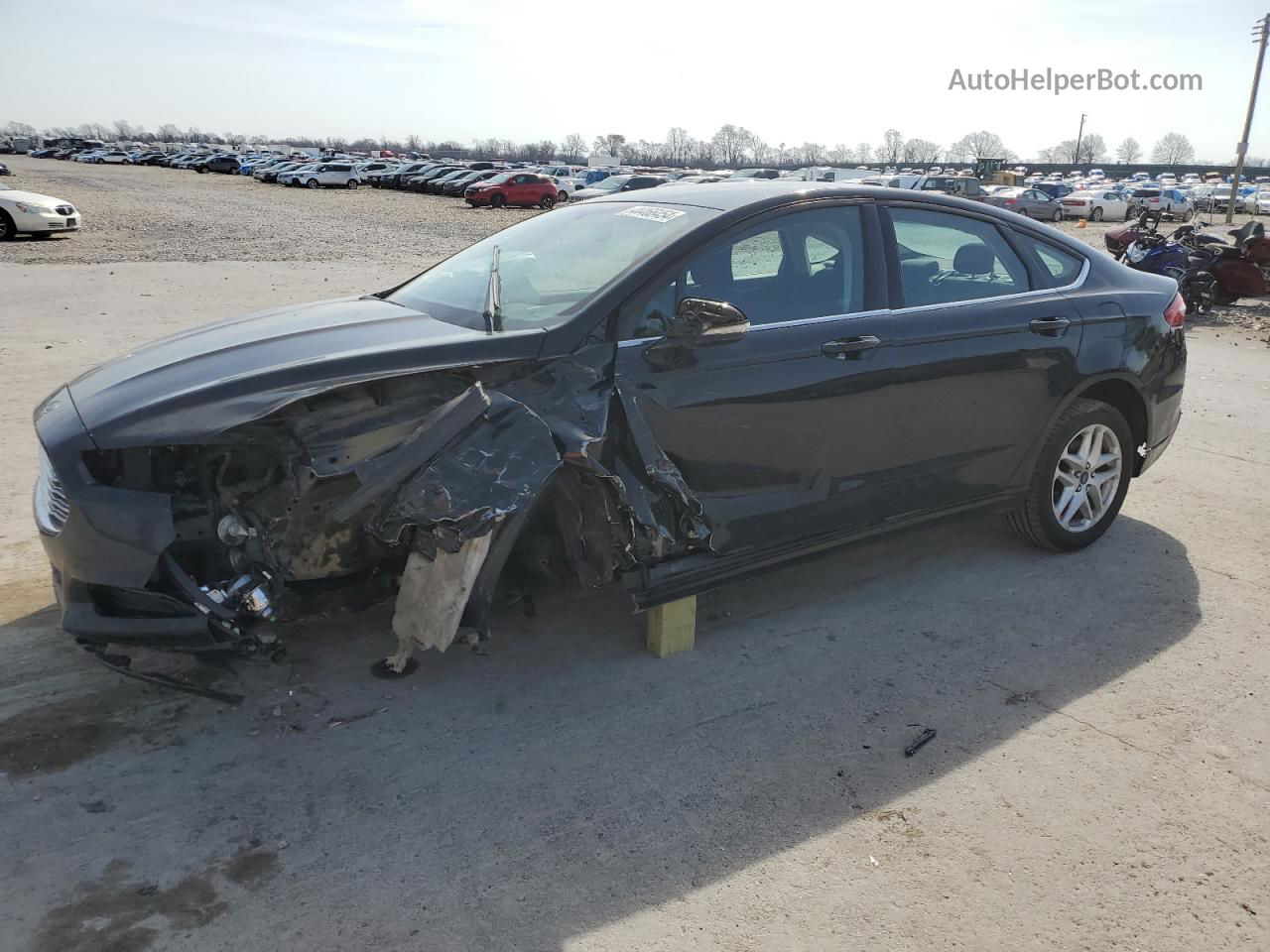 2016 Ford Fusion Se Black vin: 3FA6P0H73GR331095