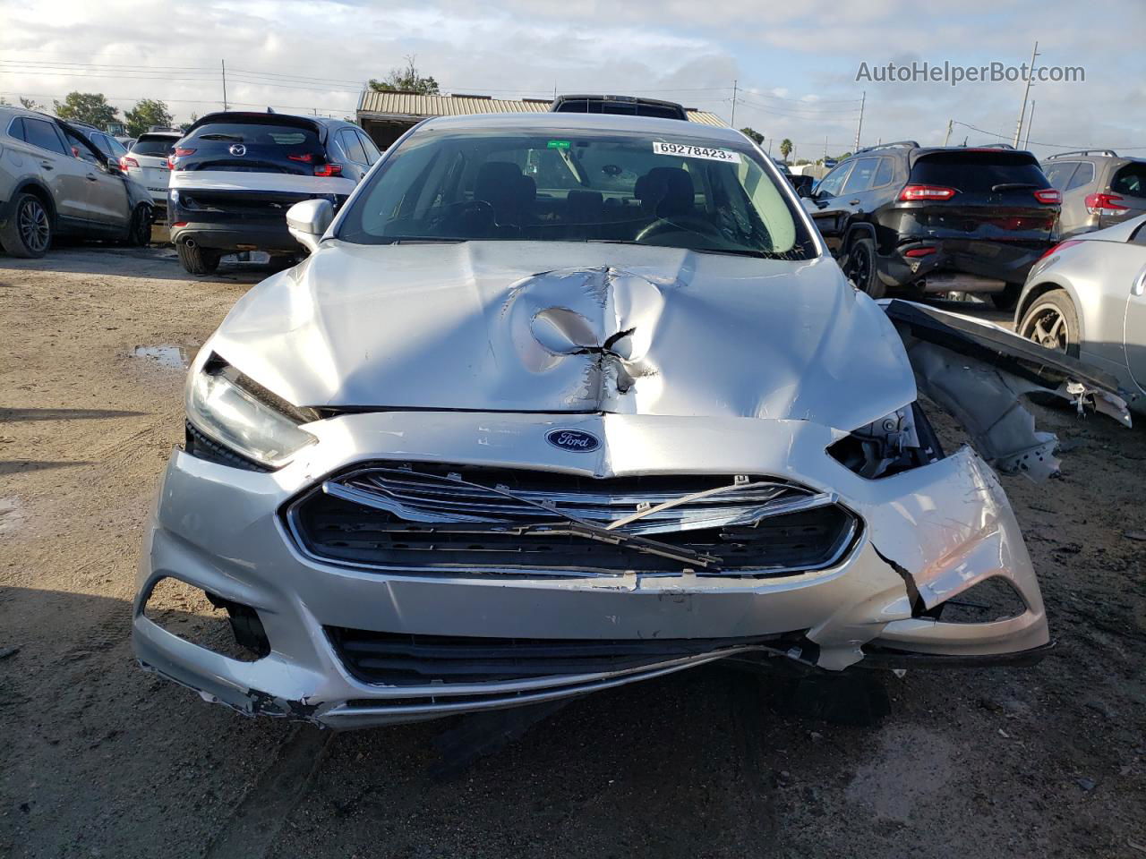 2016 Ford Fusion Se Silver vin: 3FA6P0H73GR364808