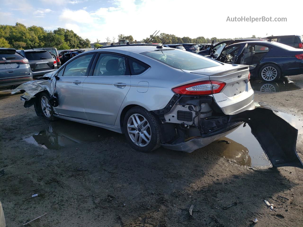 2016 Ford Fusion Se Silver vin: 3FA6P0H73GR364808