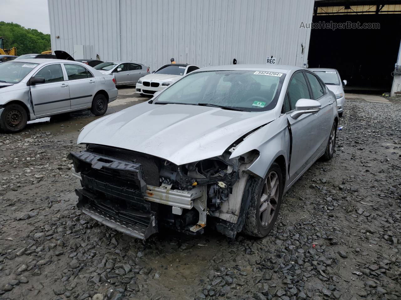 2016 Ford Fusion Se Silver vin: 3FA6P0H73GR373914