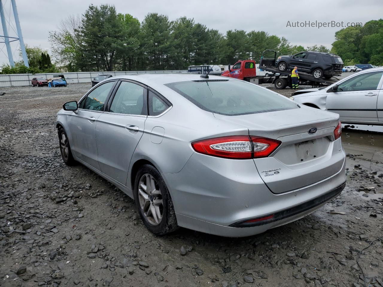 2016 Ford Fusion Se Silver vin: 3FA6P0H73GR373914