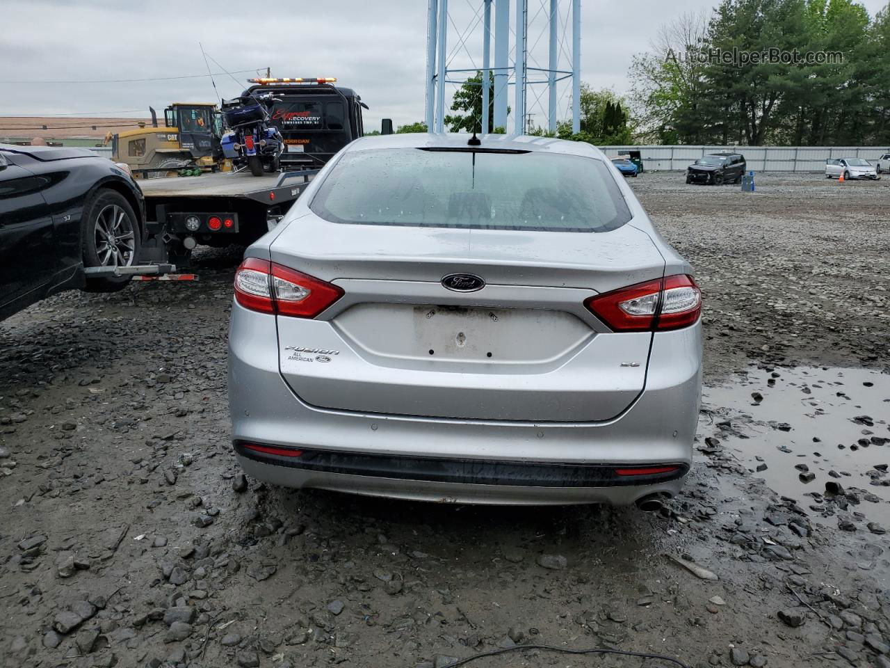 2016 Ford Fusion Se Silver vin: 3FA6P0H73GR373914