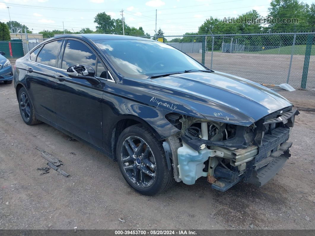 2016 Ford Fusion Se Black vin: 3FA6P0H73GR381267