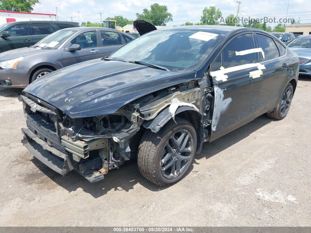 2016 Ford Fusion Se Black vin: 3FA6P0H73GR381267