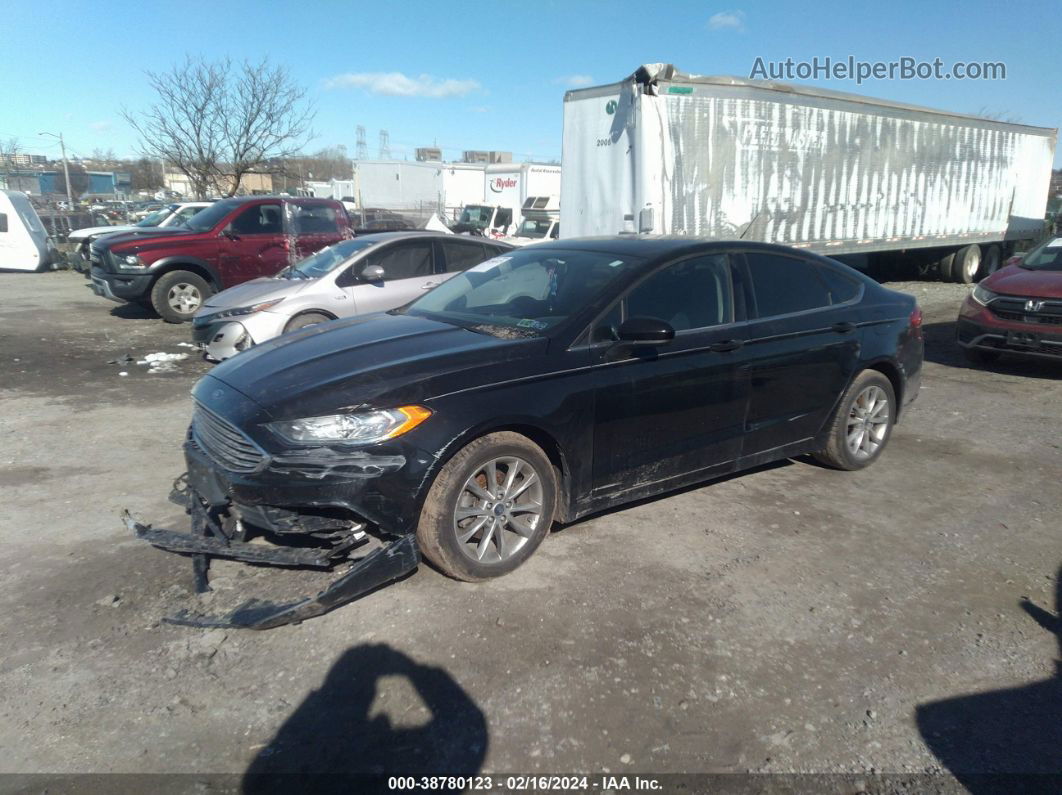 2017 Ford Fusion Se Black vin: 3FA6P0H73HR143081