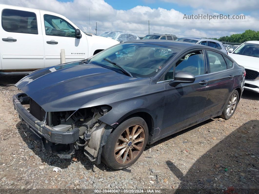 2017 Ford Fusion Se Gray vin: 3FA6P0H73HR145672