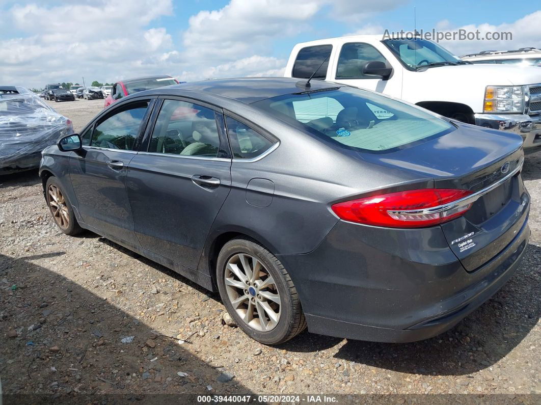 2017 Ford Fusion Se Gray vin: 3FA6P0H73HR145672