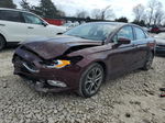 2017 Ford Fusion Se Maroon vin: 3FA6P0H73HR194256