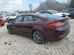 2017 Ford Fusion Se Maroon vin: 3FA6P0H73HR194256