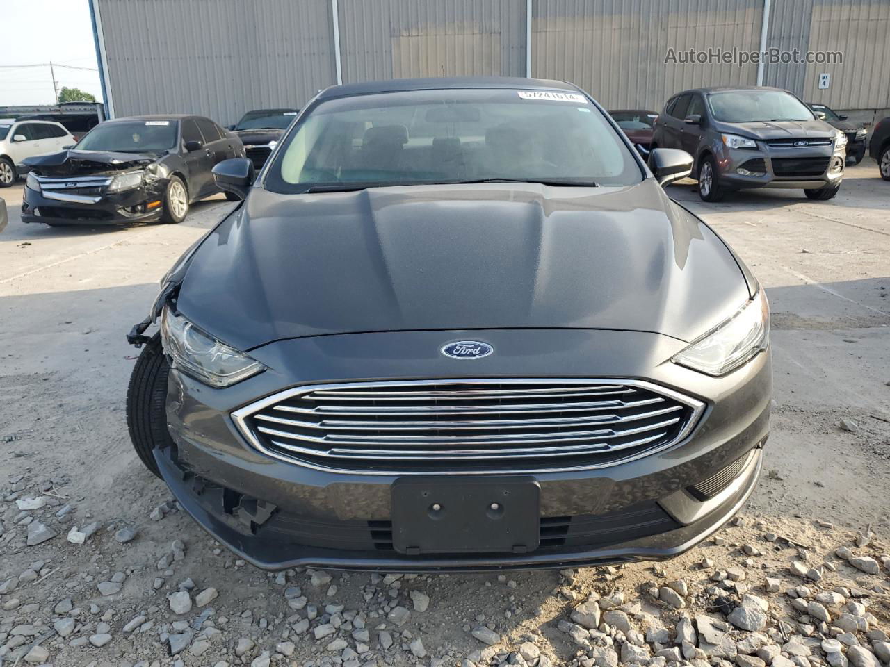 2017 Ford Fusion Se Gray vin: 3FA6P0H73HR221357