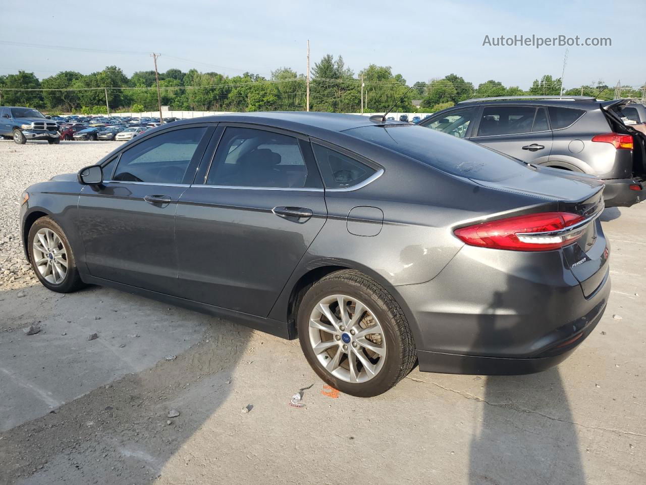 2017 Ford Fusion Se Gray vin: 3FA6P0H73HR221357