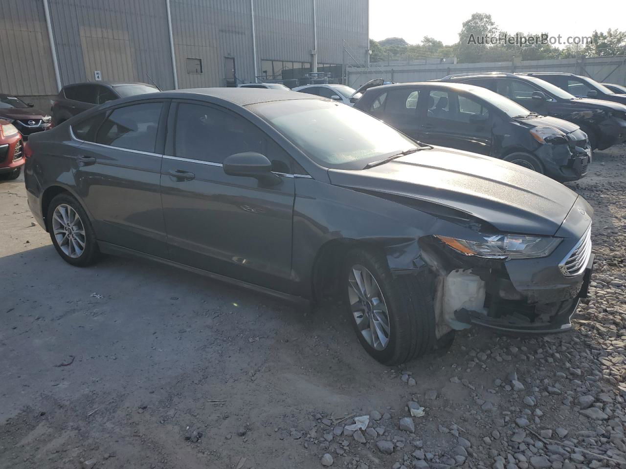 2017 Ford Fusion Se Серый vin: 3FA6P0H73HR221357