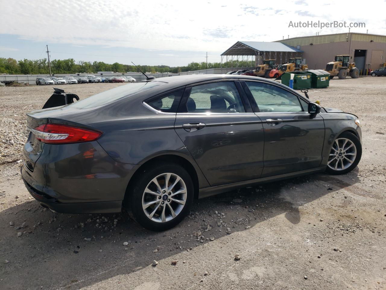 2017 Ford Fusion Se Gray vin: 3FA6P0H73HR259221