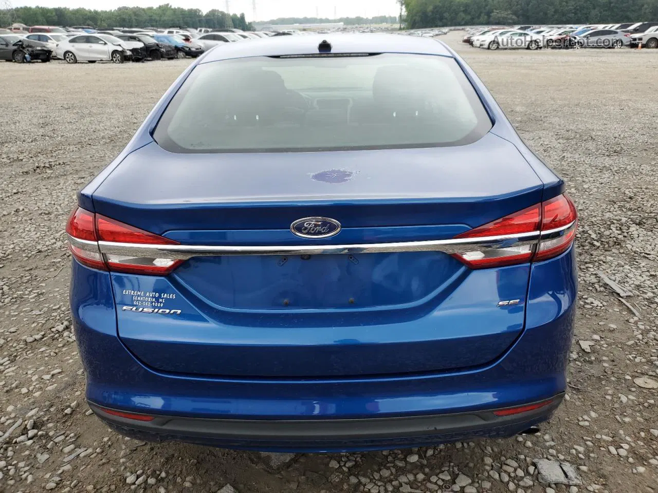 2017 Ford Fusion Se Синий vin: 3FA6P0H73HR316727