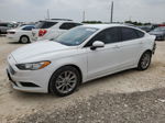 2017 Ford Fusion Se White vin: 3FA6P0H73HR349792