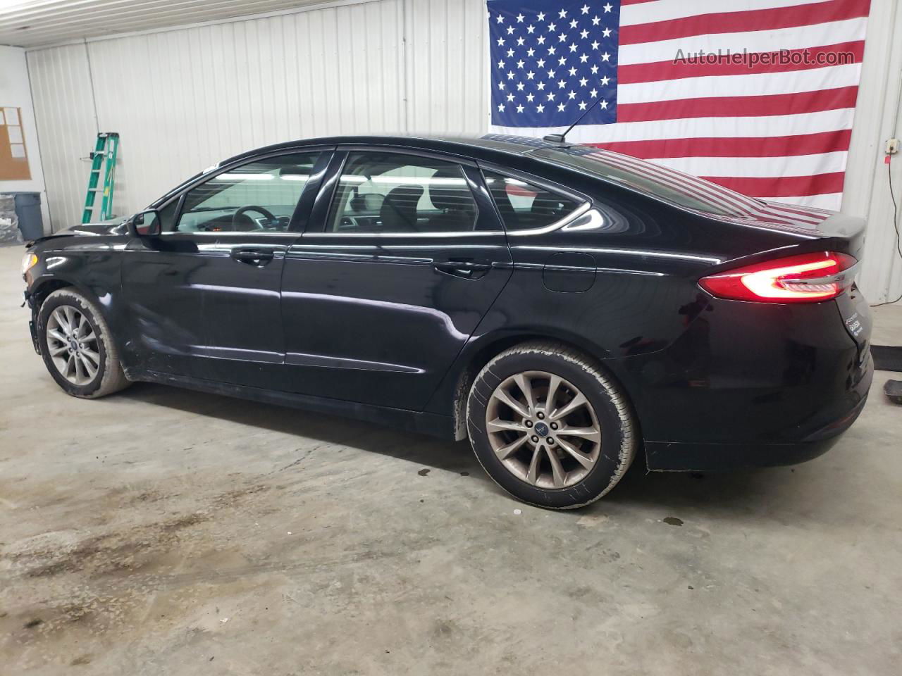 2017 Ford Fusion Se Black vin: 3FA6P0H73HR359125